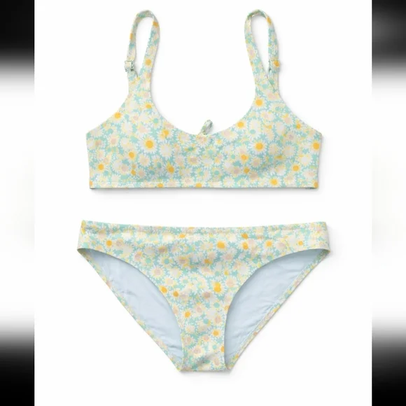 Aerie Floral Bikini Set | Women’s XXS | Daisy Print Swim Set | EUC - Picture 2 of 5